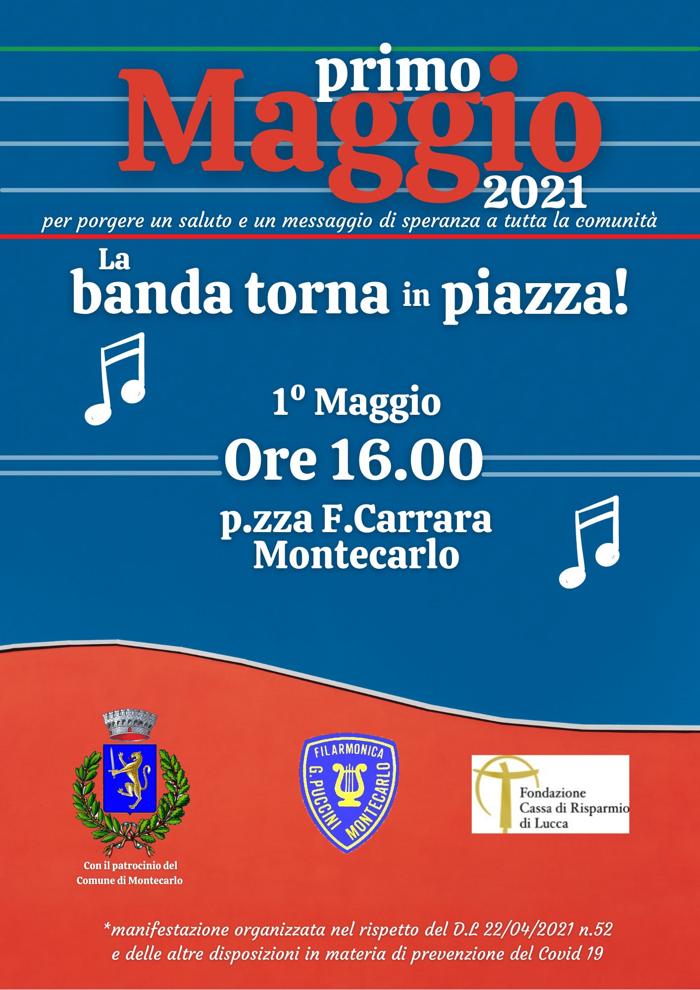 1° maggio 2021: la banda torna in piazza!