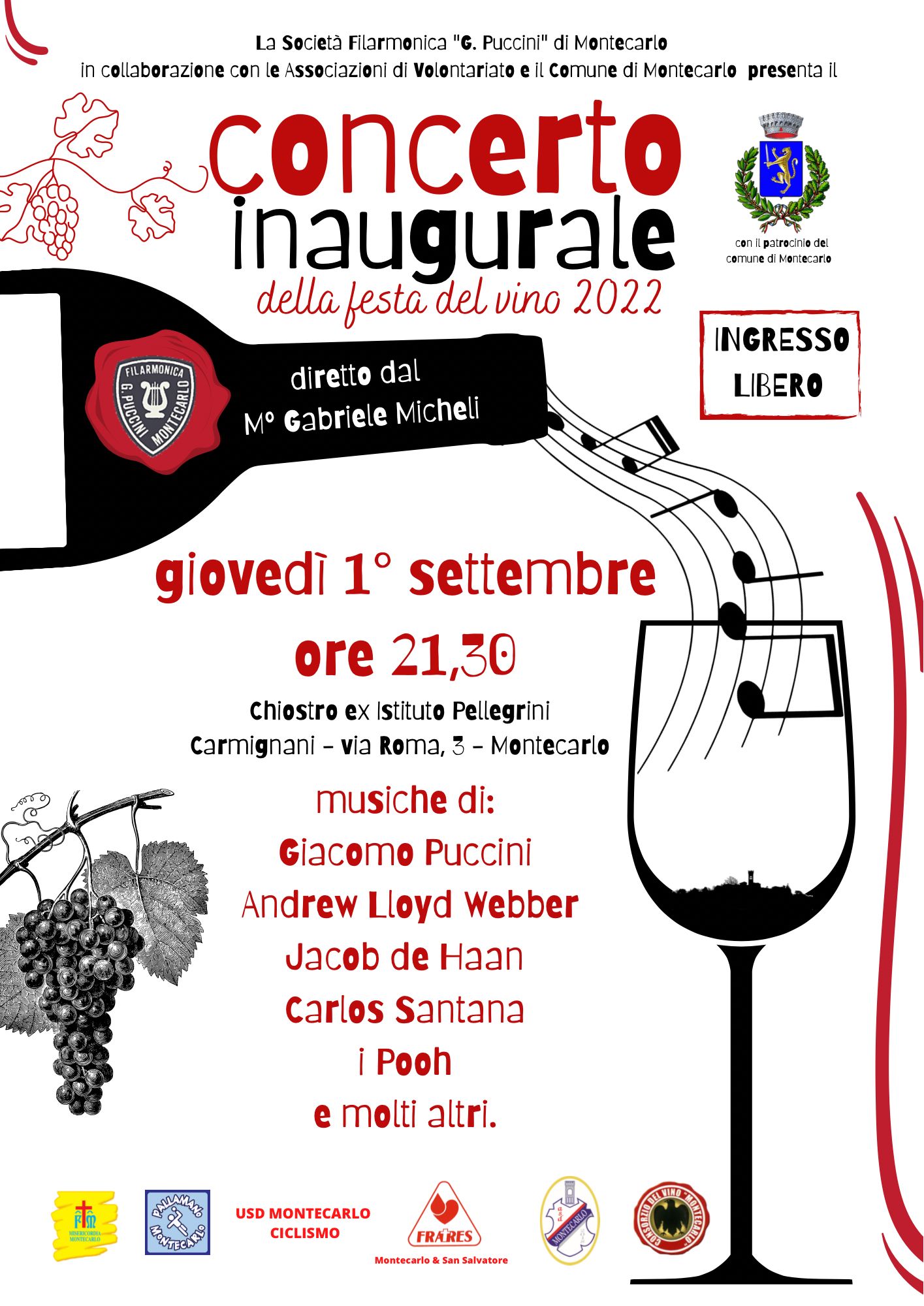 Concerto inaugurale Festa del Vino 2022