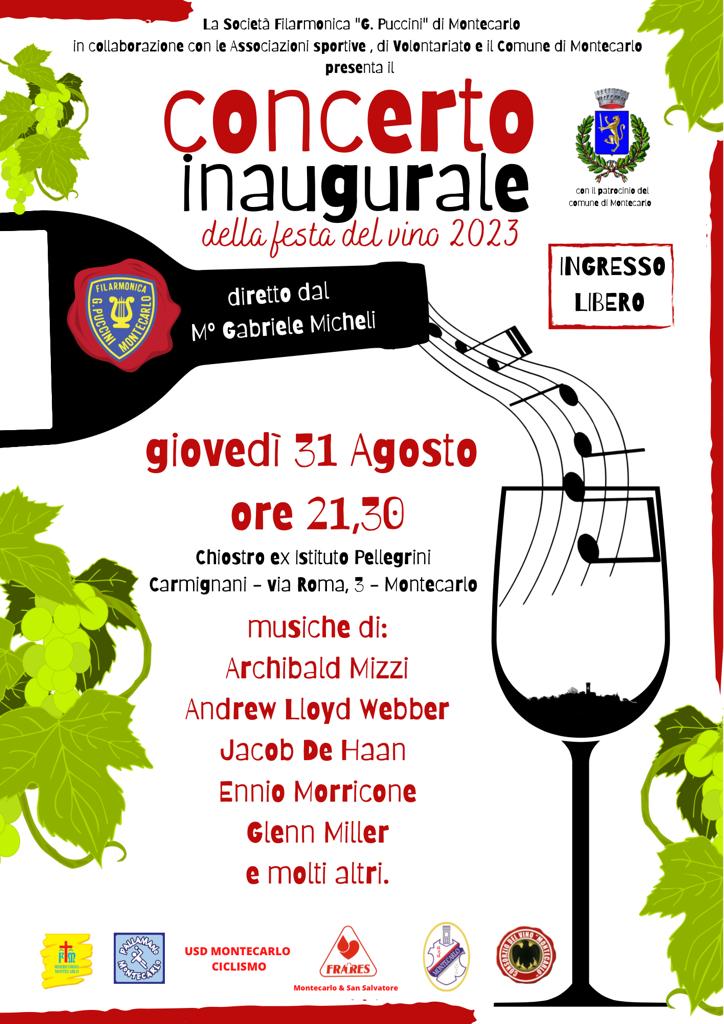 Concerto inaugurale Festa del Vino 2023.